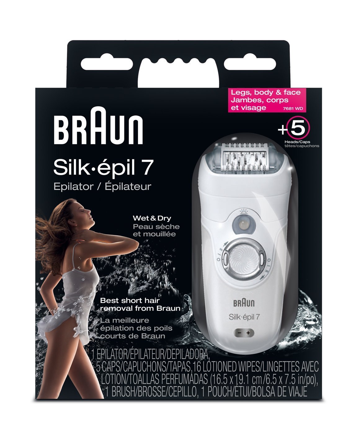 BRAUN SILK EPIL 7 LEGS BODY & FACE 7681 WD