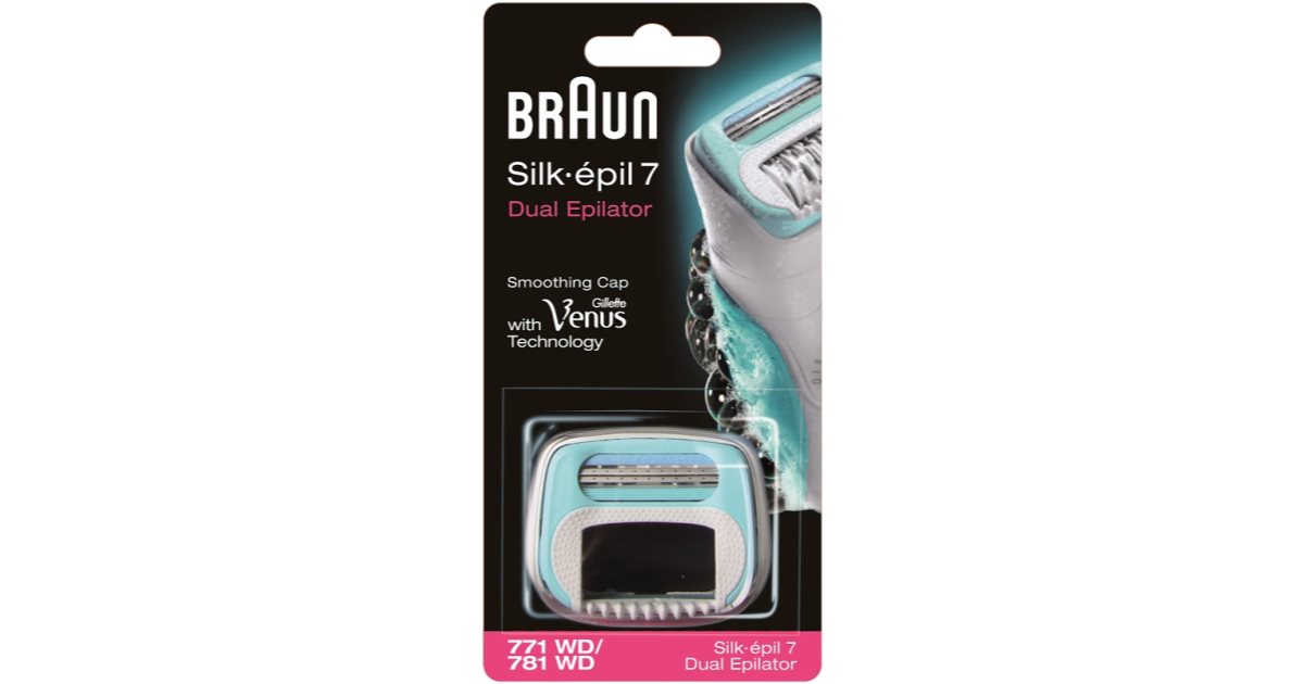 BRAUN SILK EPIL 7 DUAL EPILATOR 771WD/781 WD