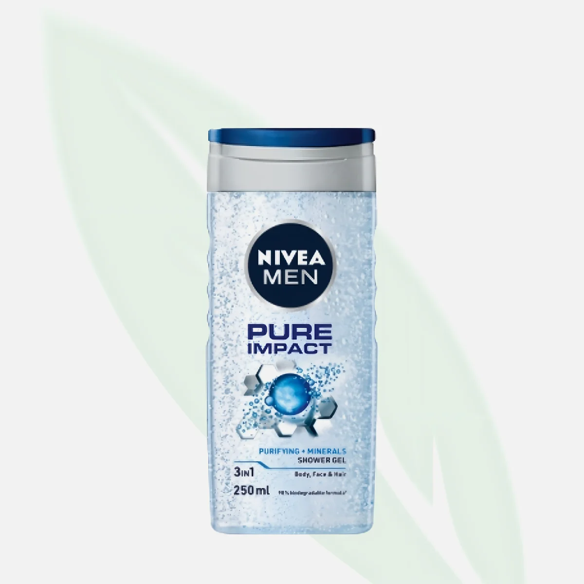 NIVEA مِن بيور إمباكت جل استحمام 3 في 1 بحبيبات منقّية 250 مل