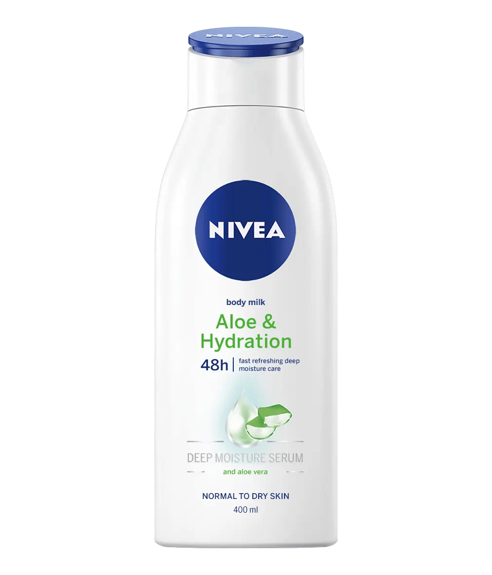 NIVEA لوشن الجسم بالألوة فيرا وحمض الهيالورونيك للبشرة الجافة 400 مل