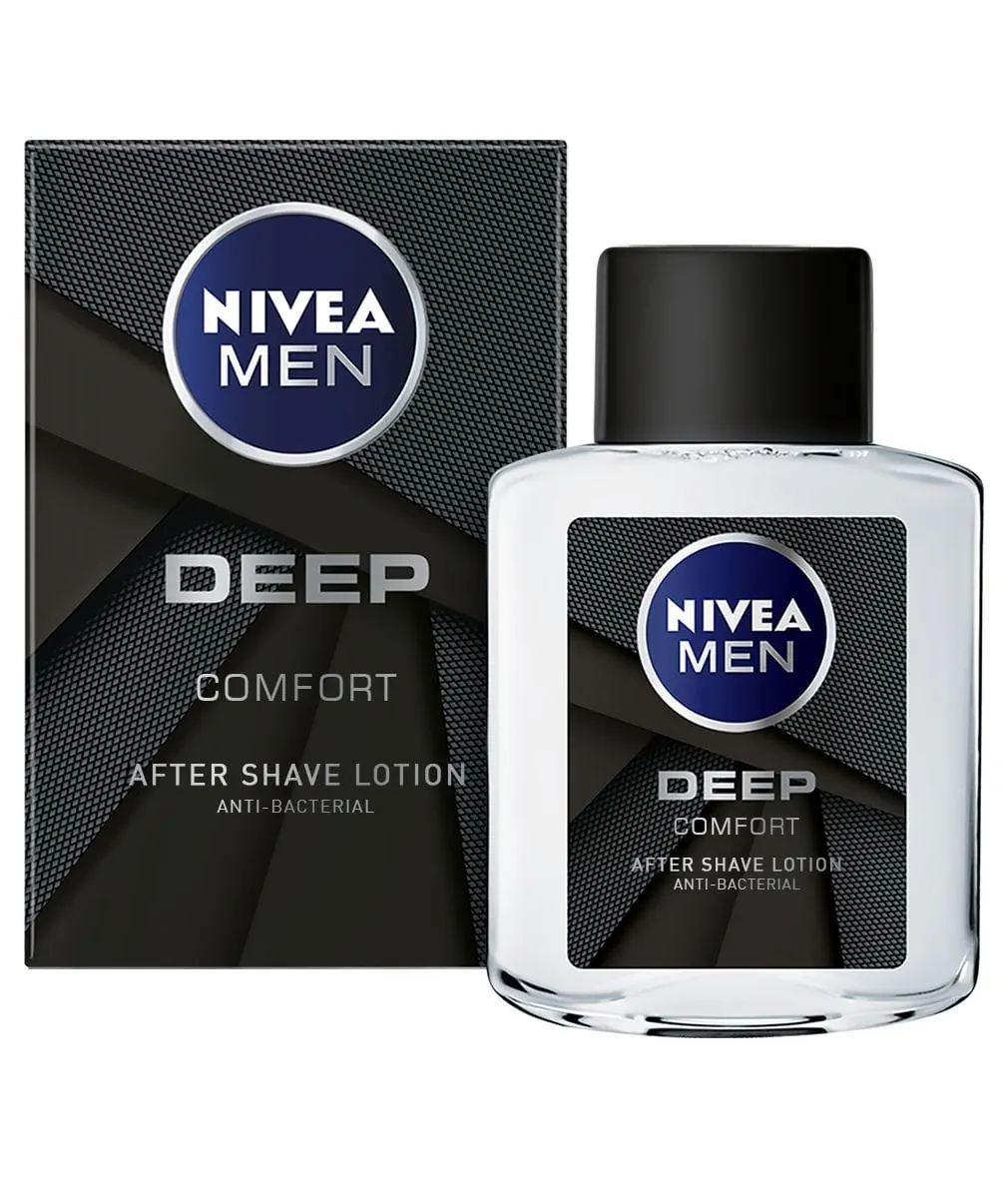 NIVEA MEN لوشن ما بعد الحلاقة ديب كومفورت بالفحم النشط 100 مل
