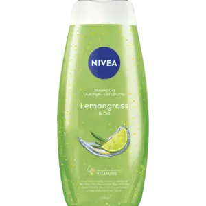NIVEA جل استحمام بعطر الليمون العشبي وحبيبات الزيت 500 مل