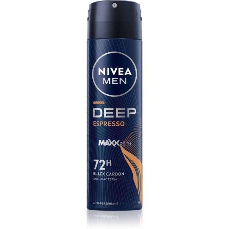 NIVEA MEN بخاخ مزيل العرق ديب اسبريسو بالكربون الأسود 150 مل