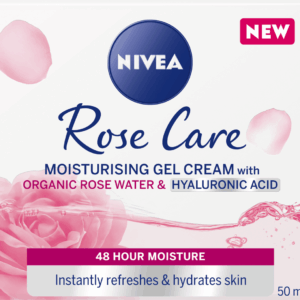 NIVEA Rose Care جل كريم مرطب بماء الورد وحمض الهيالورونيك 50 مل