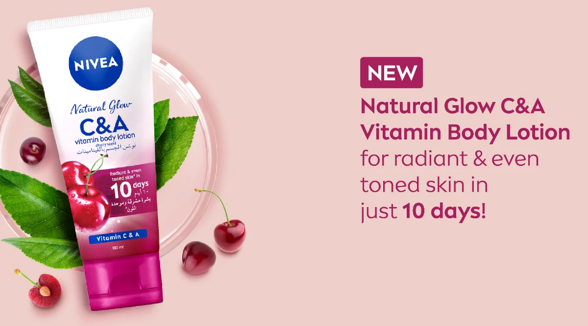 NIVEA Natural Glow C & A Vitamin Body Lotion 180ml