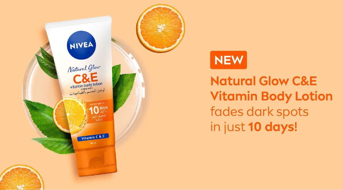 NIVEA Natural Glow C & E Vitamin Body Lotion 180ml