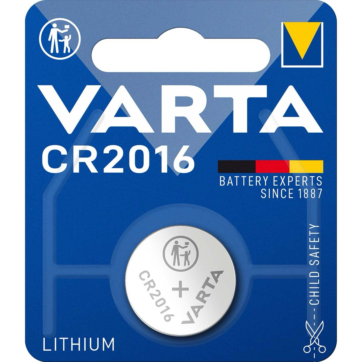 VARTA بطارية ليثيوم قرصية CR2016 بجهد 3 فولت عبوة قطعتين VARTA بطارية ليثيوم قرصية CR2016 بجهد 3 فولت عبوة قطعتين