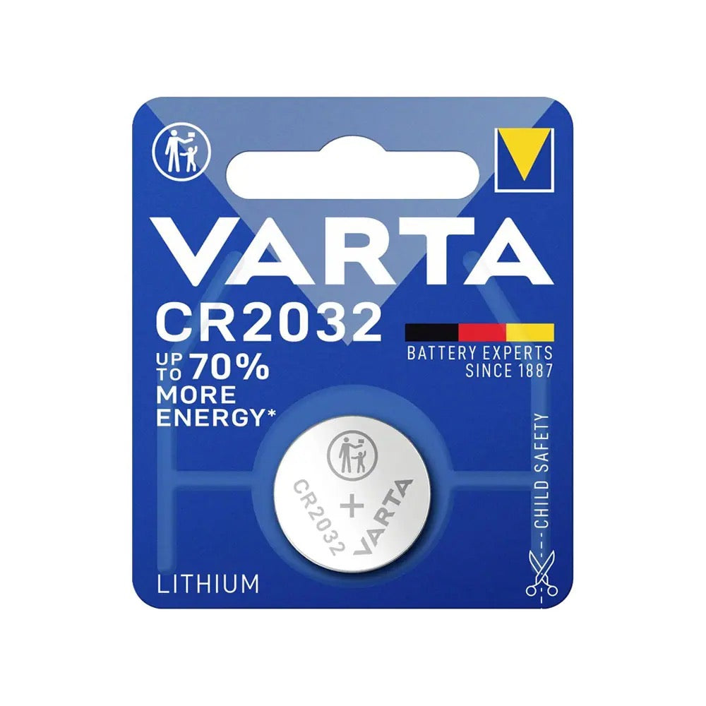 VARTA بطارية ليثيوم قرصية CR2032 بجهد 3 فولت سعة 230 مللي أمبير VARTA بطارية ليثيوم قرصية CR2032 بجهد 3 فولت سعة 230 مللي أمبير
