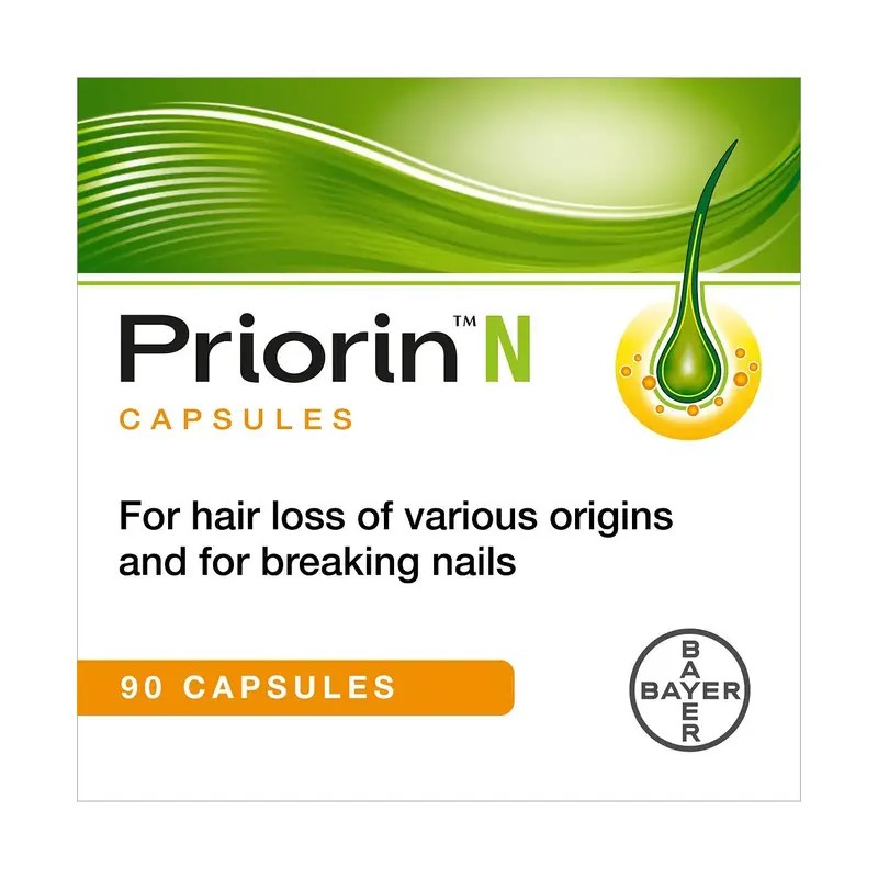 PRIORIN N كبسولات تقوية الشعر والأظافر بخلاصة الدخن 90 كبسولة