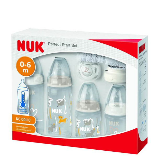 NUK First Choice Plus طقم رضاعة وتهدئة للرضّع من الولادة حتى 6 أشهر