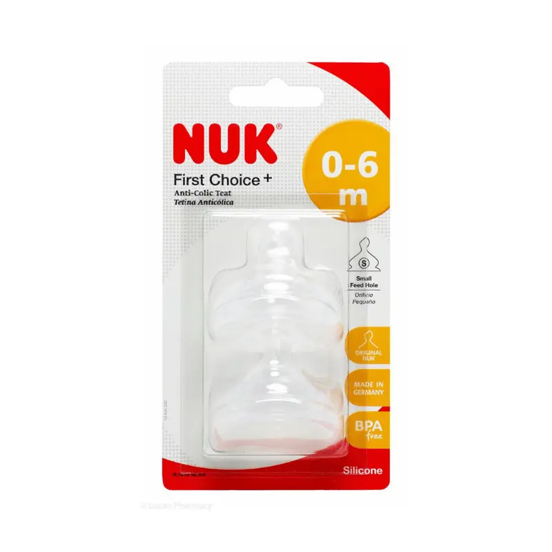 NUK First Choice+ رضّاعة مضادة للمغص بحلمة سيليكون 0-6 أشهر 150 مل