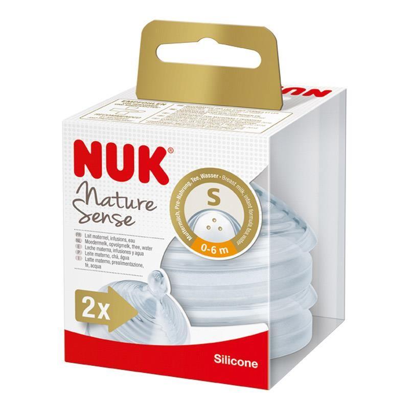 NUK رضّاعة Nature Sense الزجاجية للرضع 0-6 أشهر 240 مل