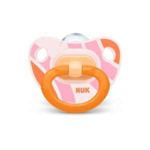 NUK لهّاية Happy Days سيليكون أورثودنتك 6-18 شهراً قطعتان