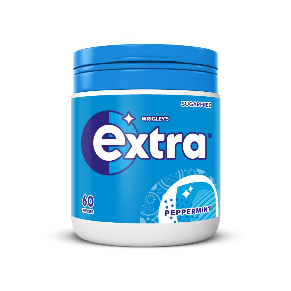 EXTRA علكة بنكهة النعناع خالية من السكر عبوة 60 قطعة