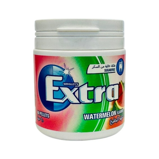 EXTRA علكة بنكهة البطيخ خالية من السكر عبوة 60 قطعة