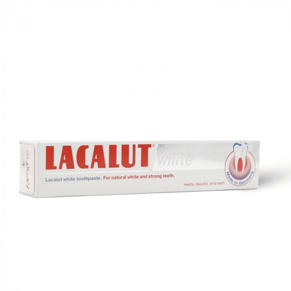 LACALUT وايت معجون أسنان لإزالة التصبغات وتبييض المينا 75 مل