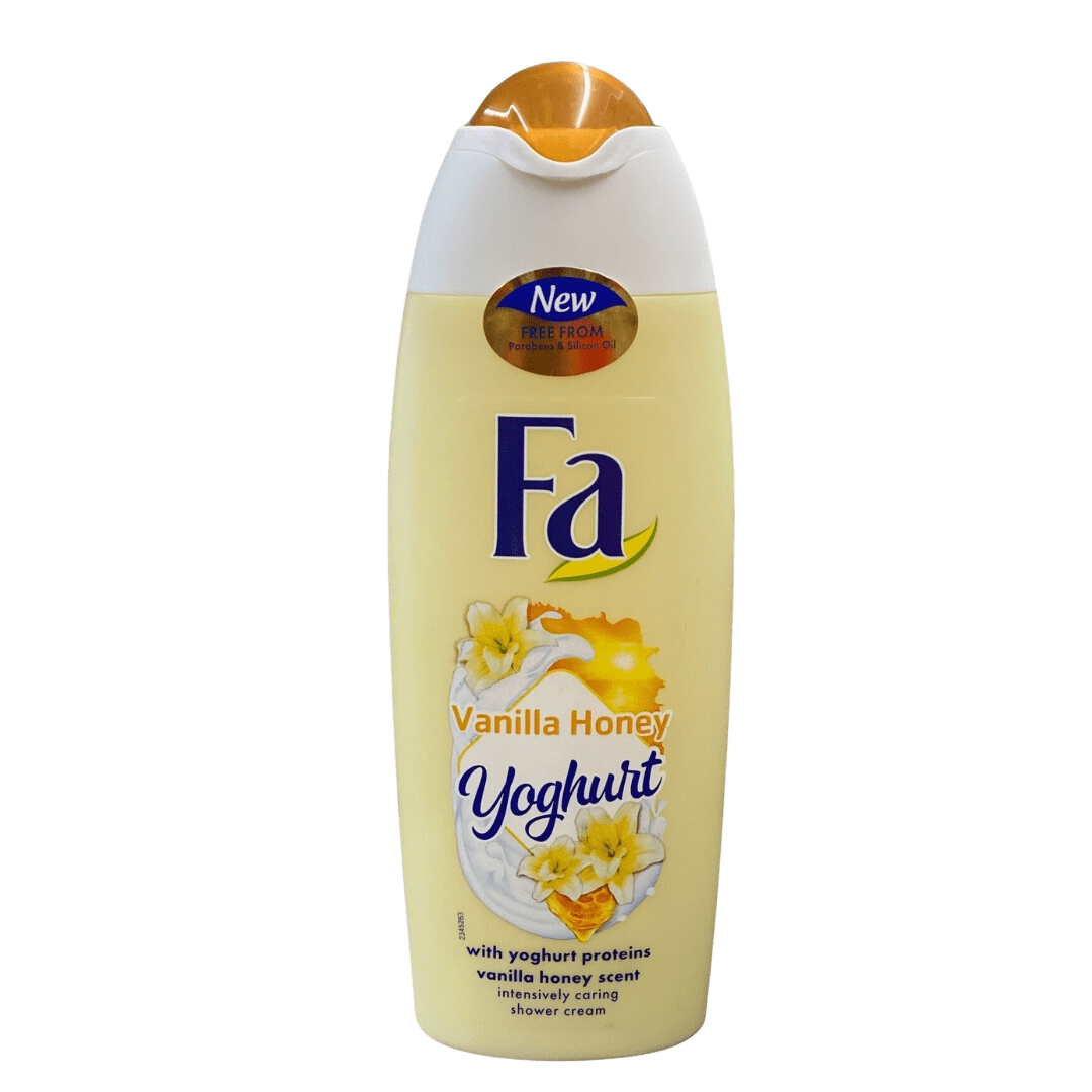 FA Yoghurt غسول استحمام كريمي بالفانيلا والعسل وبروتين الزبادي 250 مل