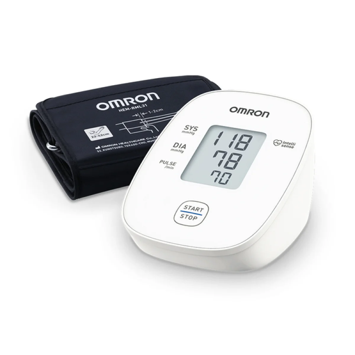 OMRON جهاز قياس ضغط الدم الرقمي M1 Basic للذراع العلوي بلمسة زر واحدة OMRON جهاز قياس ضغط الدم الرقمي M1 Basic للذراع العلوي بلمسة زر واحدة