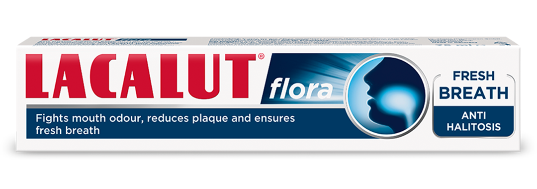 LACALUT Flora معجون أسنان بالهيدروكسي أباتيت ضد رائحة الفم 75 مل