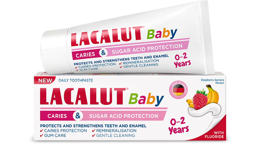 LACALUT Baby معجون أسنان للأطفال 0-4 سنوات بنكهة التوت 50 مل