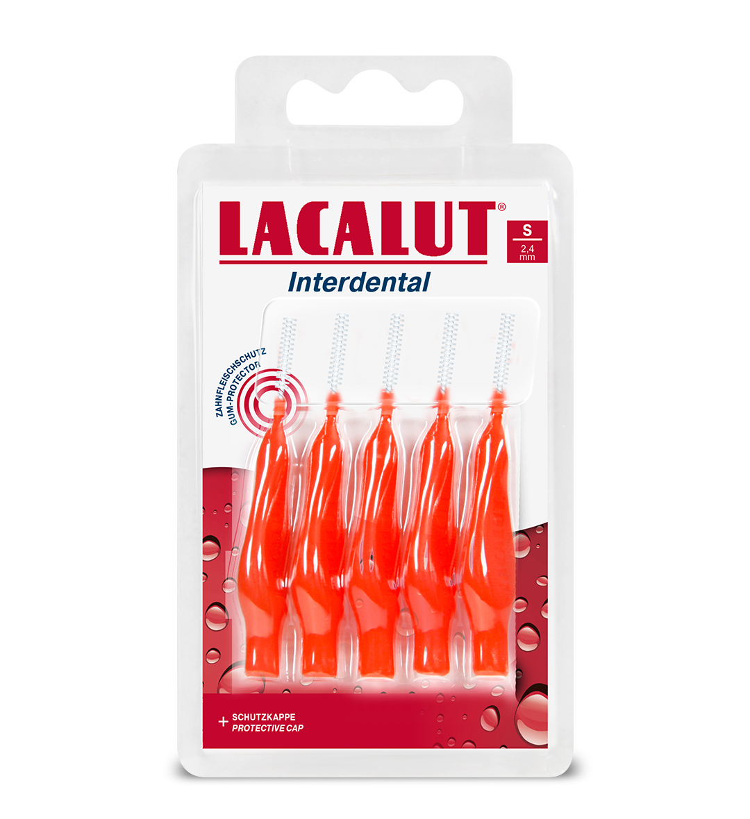 LACALUT فرشاة تنظيف ما بين الأسنان قياس صغير S مقاس 2.4 ملم