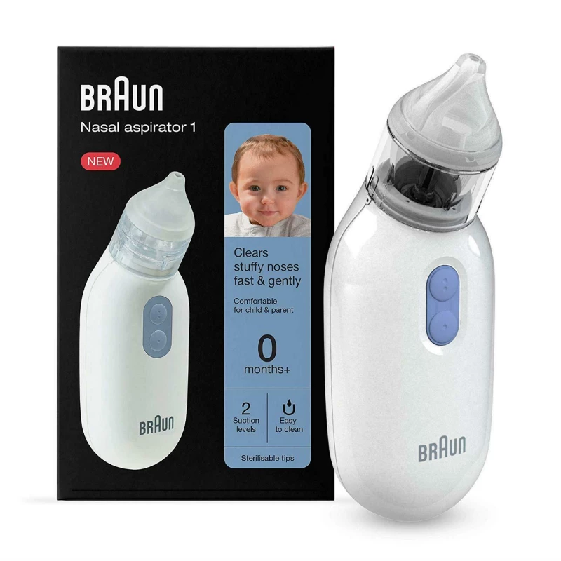 BRAUN شفّاط أنف كهربائي للأطفال وحديثي الولادة BNA100