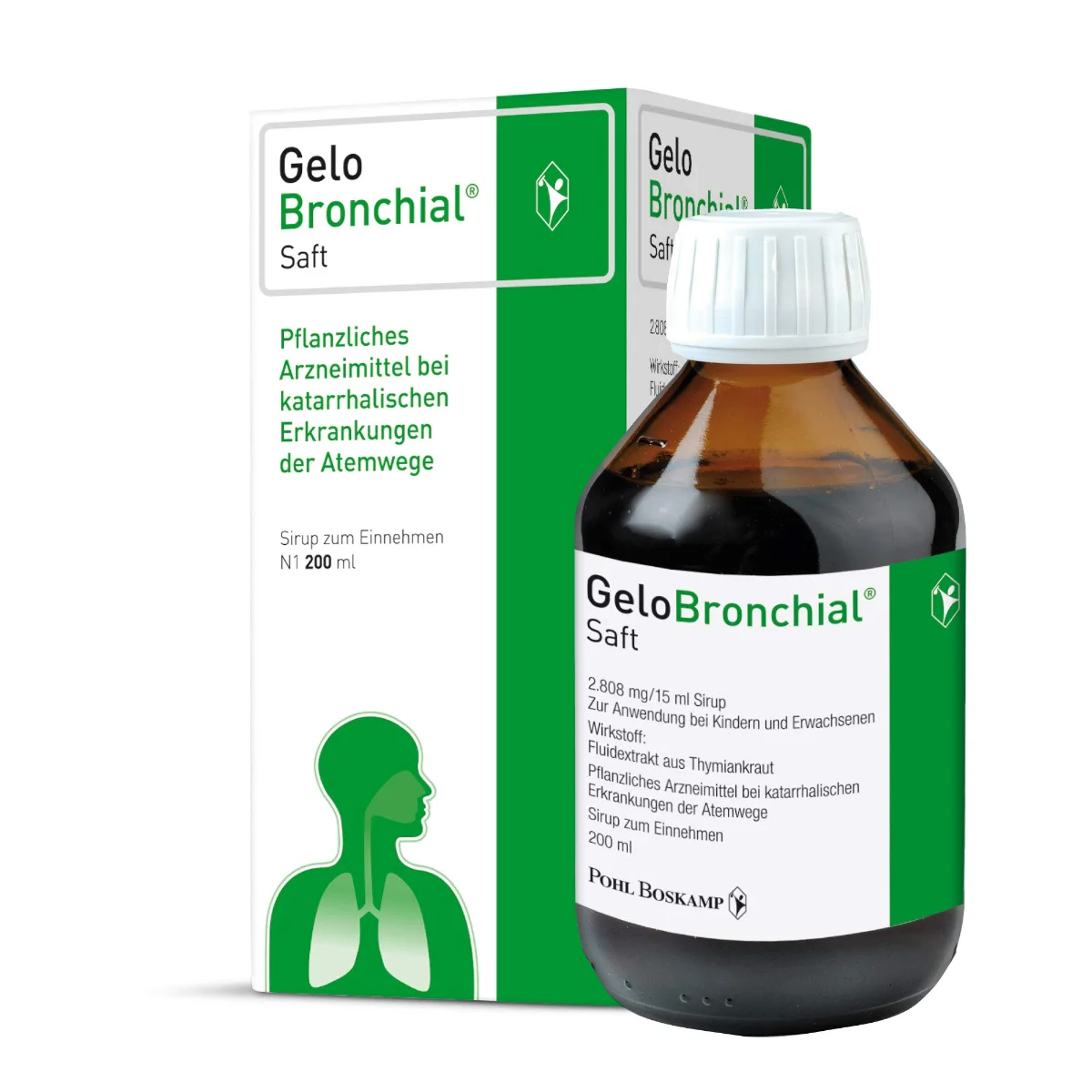 GELOBRONCHIAL شراب طارد للبلغم بخلاصة الزعتر للسعال 200 مل