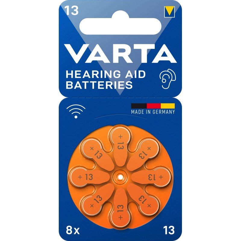 VARTA بطاريات سماعات الاذن زنك-هواء مقاس 13 خالية من الزئبق VARTA بطاريات سماعات الاذن زنك-هواء مقاس 13 خالية من الزئبق