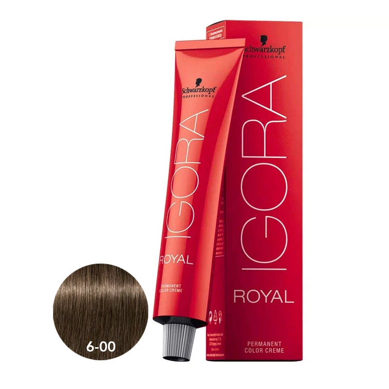 SCHWARZKOPF IGORA ROYAL صبغة شعر دائمة أشقر غامق 6-00