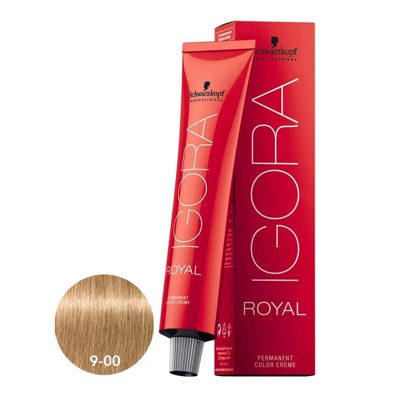 SCHWARZKOPF IGORA ROYAL صبغة شعر دائمة أشقر فاتح جداً 9-00