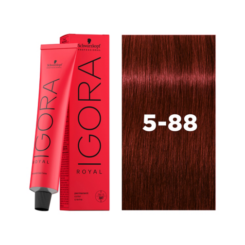 SCHWARZKOPF IGORA Royal صبغة دائمة بني فاتح أحمر 5-88 60 مل