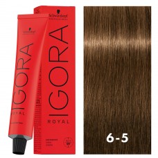 IGORA ROYAL صبغة شعر دائمة بدرجة أشقر غامق ذهبي 6-5 سعة 60 مل
