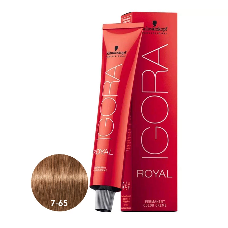SCHWARZKOPF IGORA VIBRANCE 7-65 Medium Blonde Chocolate Gold 60ml