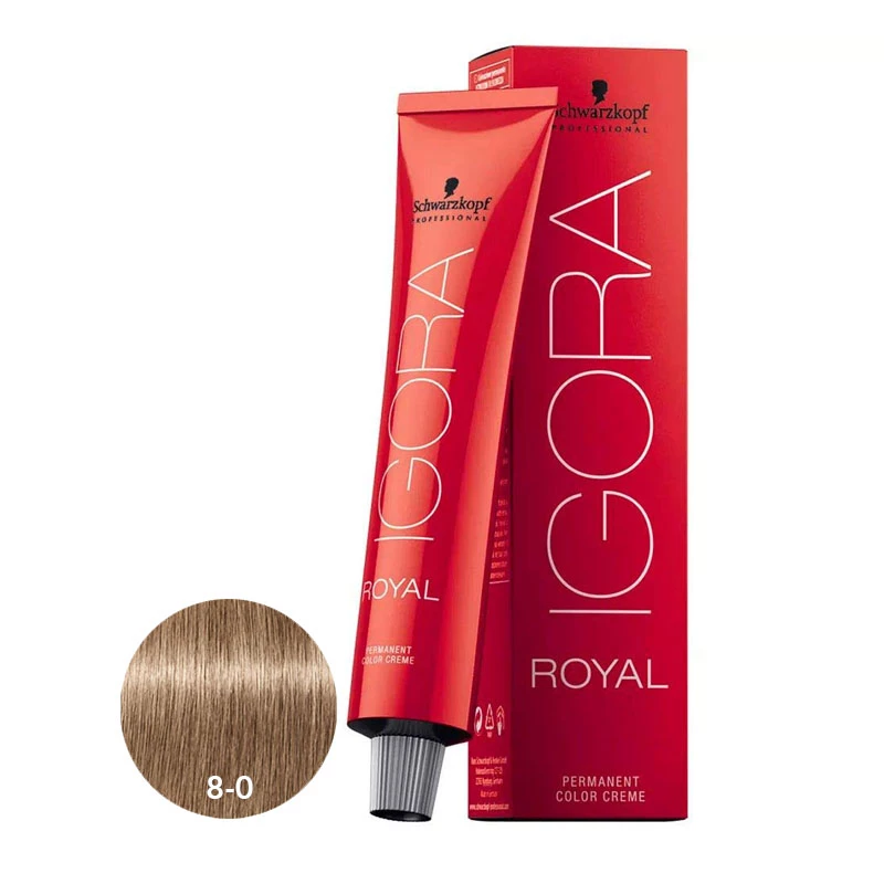 SCHWARZKOPF IGORA ROYAL 8-0 Light Blonde Natural 60ml