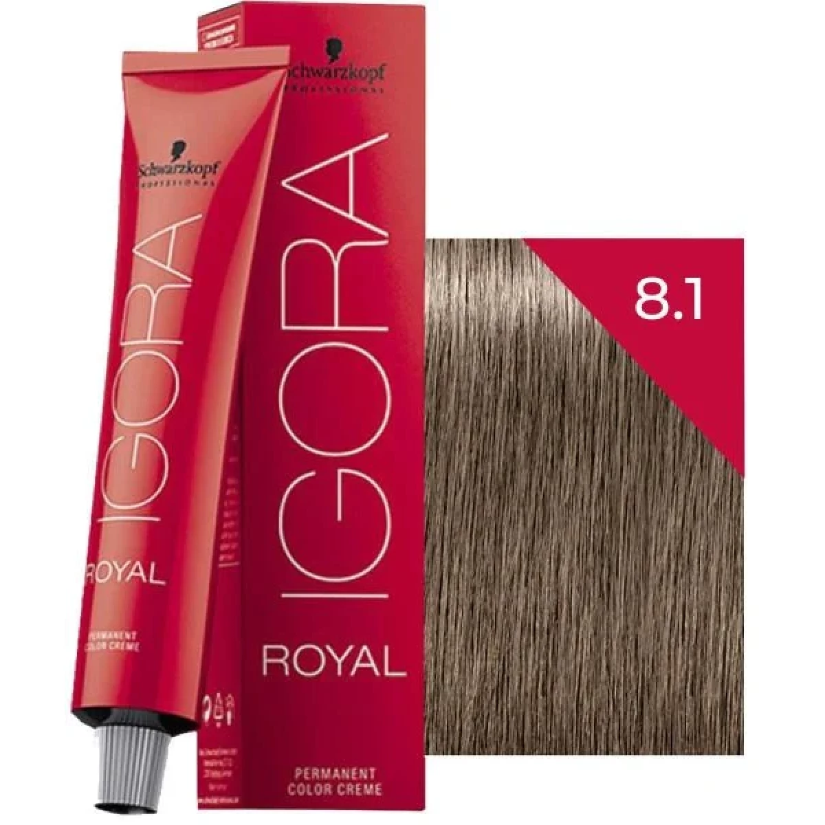 IGORA Royal صبغة شعر دائمة كريمية أشقر فاتح رمادي 8-1 بحجم 60 غرام