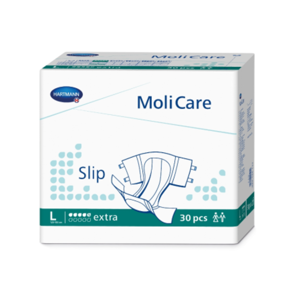MOLICARE Slip حفاضات البالغين للسلس الشديد مقاس L عبوة 30 حبة MOLICARE Slip حفاضات البالغين للسلس الشديد مقاس L عبوة 30 حبة