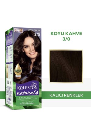 KOLESTON WELLA صبغة شعر دائمة بكريم زيتي لون بني غامق 3/0