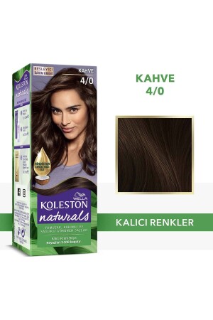 KOLESTON WELLA صبغة شعر دائمة بكريم زيتي لون بني متوسط 4/0