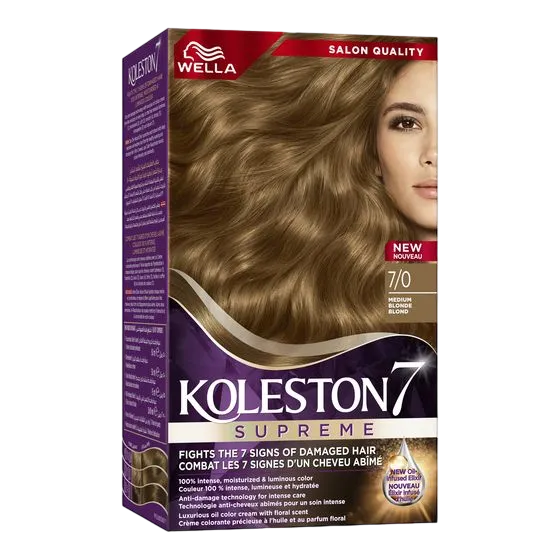 WELLA Koleston Color Cream 7/0 Medium Blonde