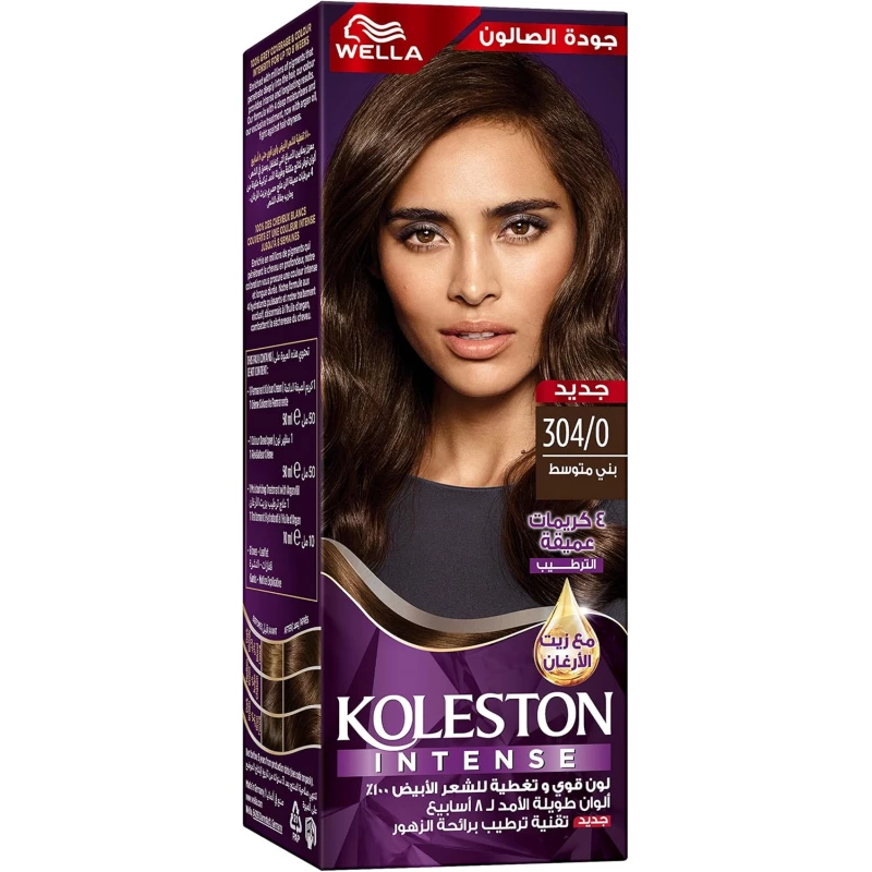WELLA Koleston Perfect صبغة شعر دائمة بتقنية ME+ بني متوسط 304/0