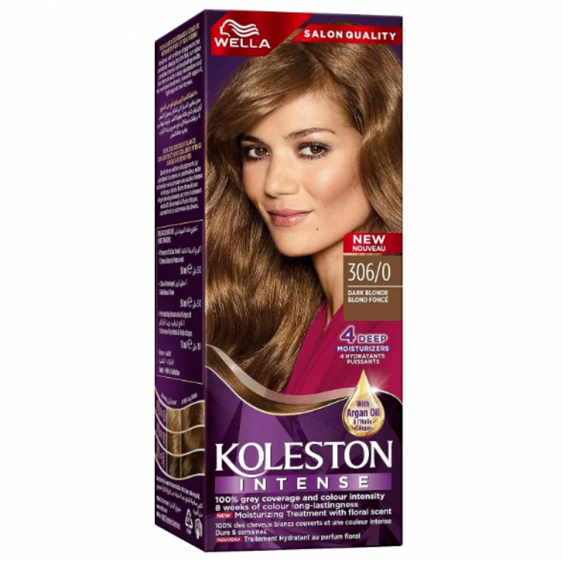 WELLA Koleston Perfect صبغة دائمة بتقنية Pure Balance أشقر غامق 306/0