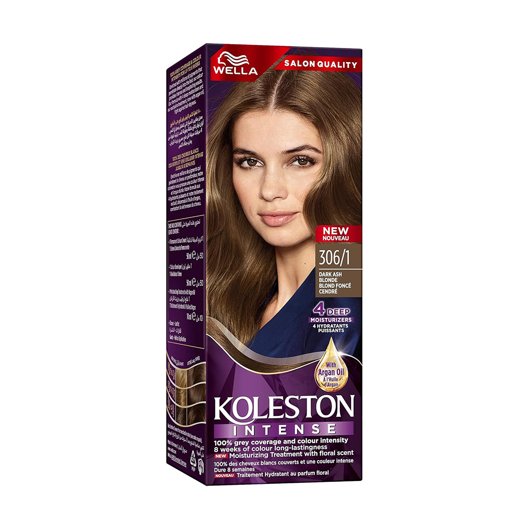 WELLA Koleston Perfect صبغة شعر دائمة أشقر غامق رمادي 306/1