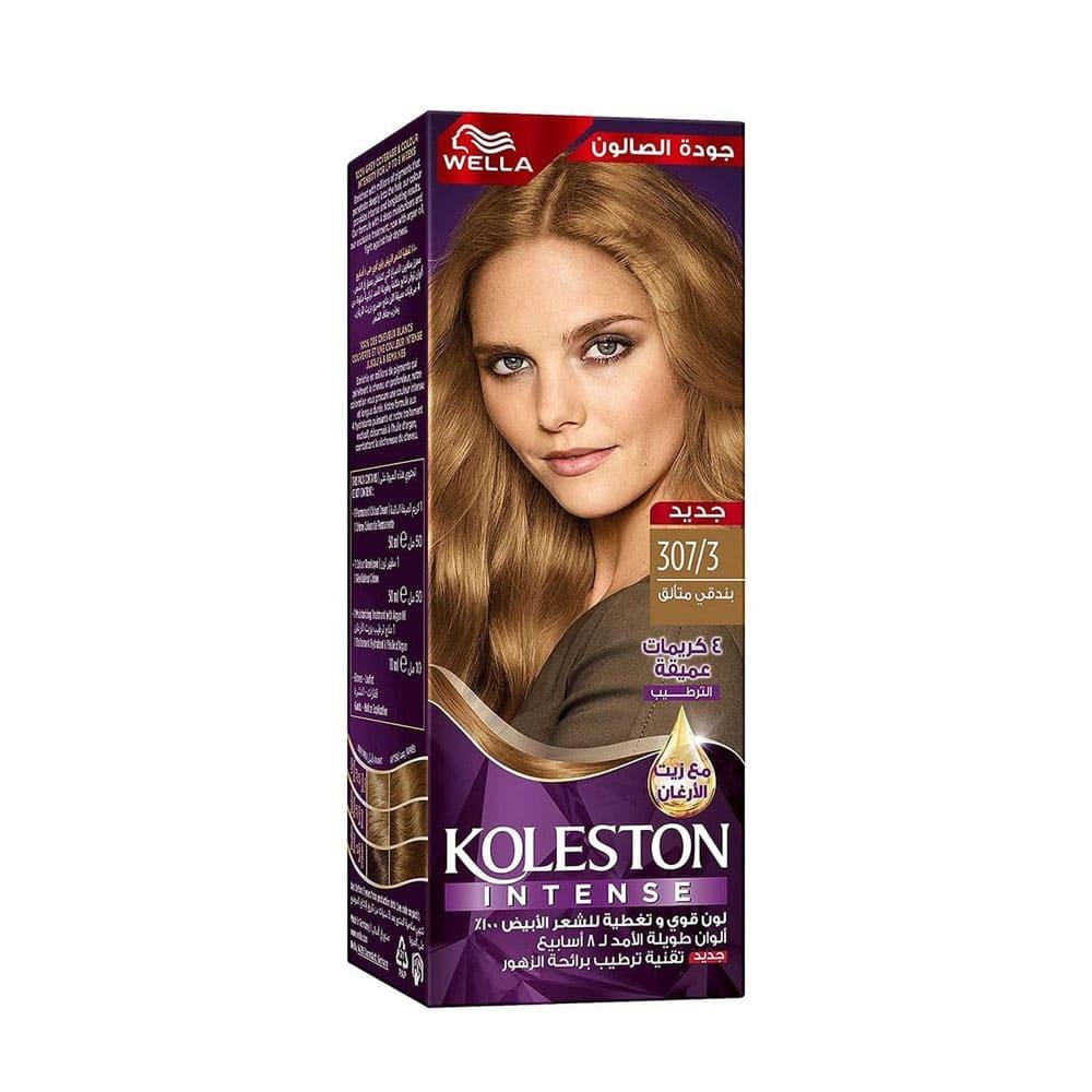 WELLA صبغة شعر كولستون إنتنس أشقر متوسط ذهبي 307/3 بزيت الأرغان 50 مل