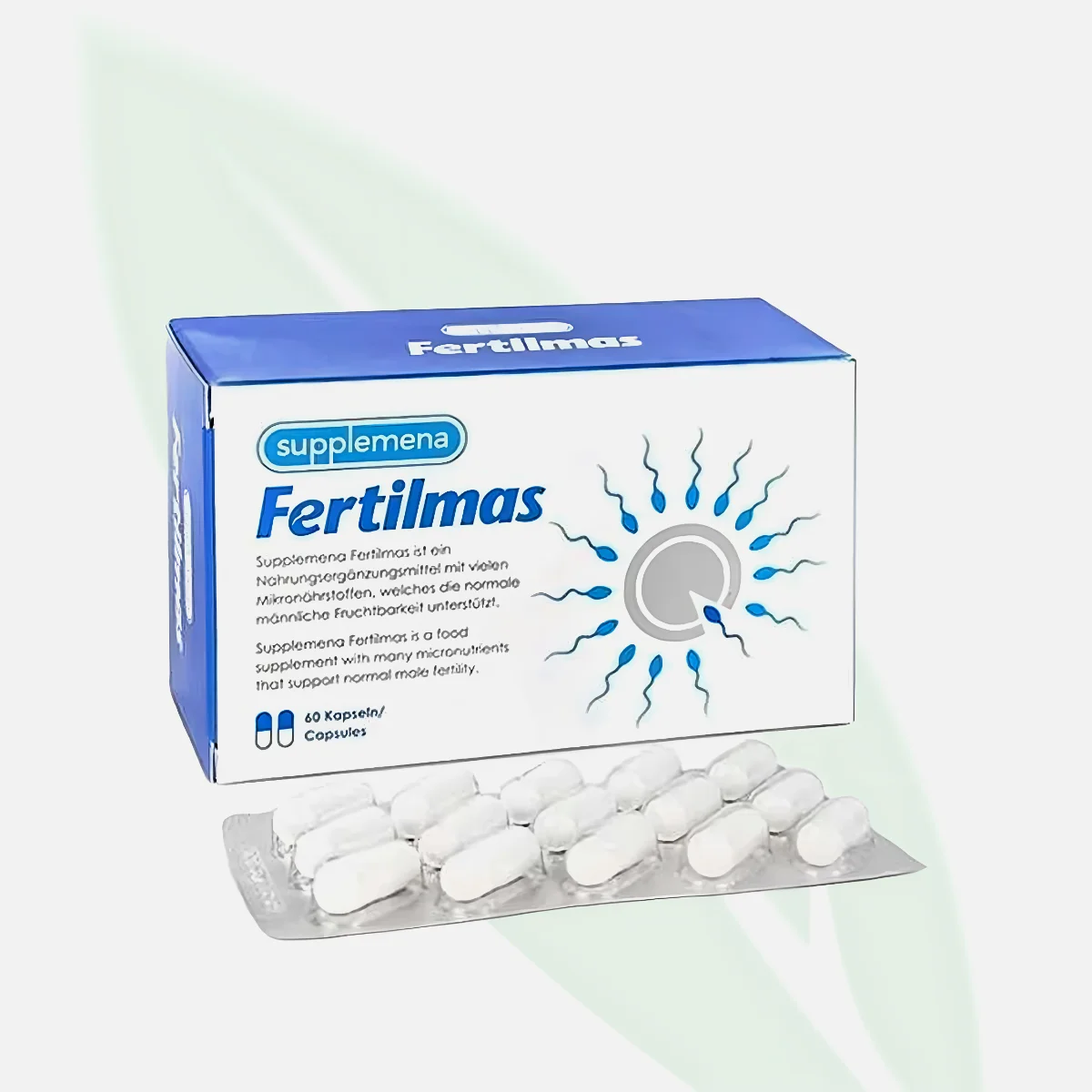 FERTILMAS مكمّل لدعم خصوبة الرجال وجودة الحيوانات المنوية 60 كبسولة