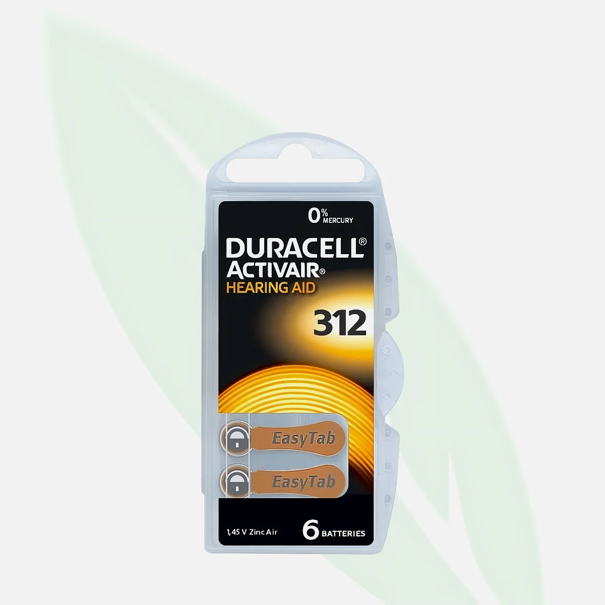 DURACELL ActivAir 312 Zinc Air Hearing Aid Batteries
