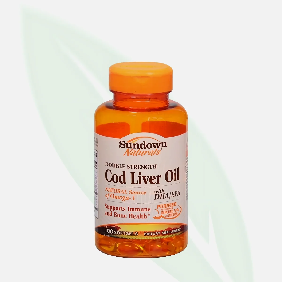 SUNDOWN Double Strength Cod Liver Oil Softgels 100s SUNDOWN Double Strength Cod Liver Oil Softgels 100s