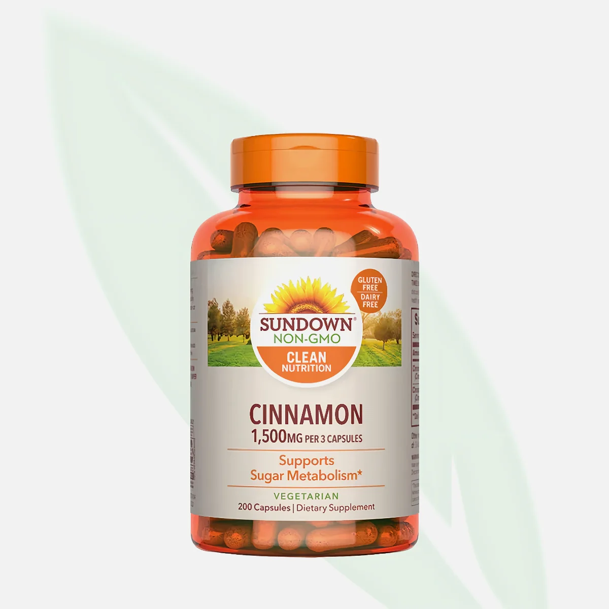 SUNDOWN Cinnamon 1500mg Dietary Supplement 200 Capsules SUNDOWN Cinnamon 1500mg Dietary Supplement 200 Capsules