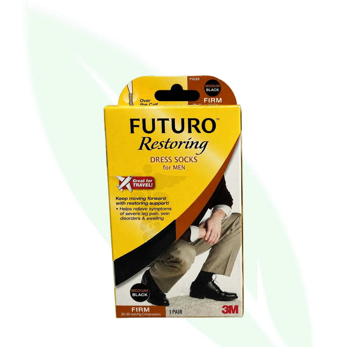 FUTURO Restoring Dress Socks for Men Firm Compression Medium Black 71035 FUTURO Restoring Dress Socks for Men Firm Compression Medium Black 71035