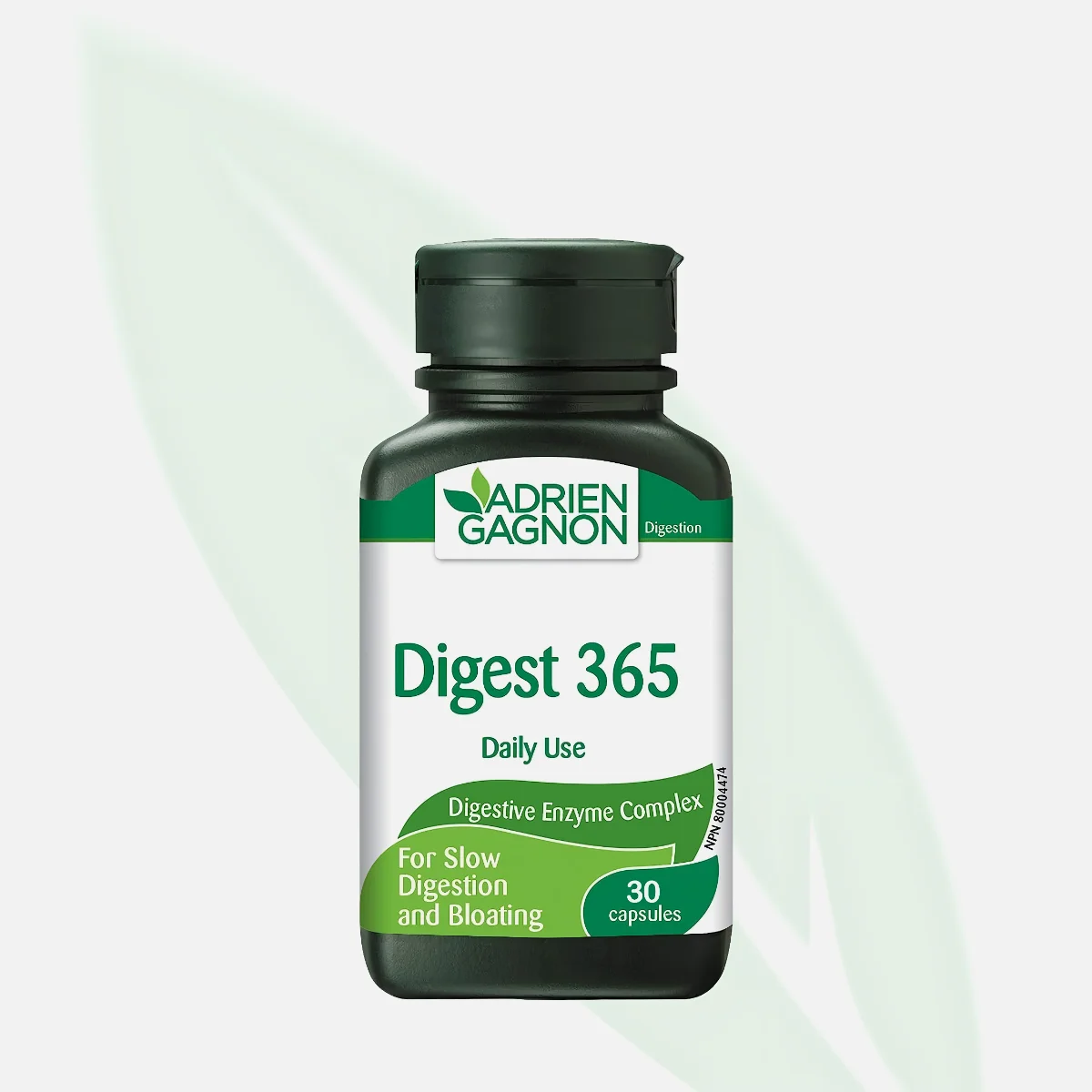 ADRIEN GAGNON Digest 365 Daily Digestive Enzymes 30 Capsules