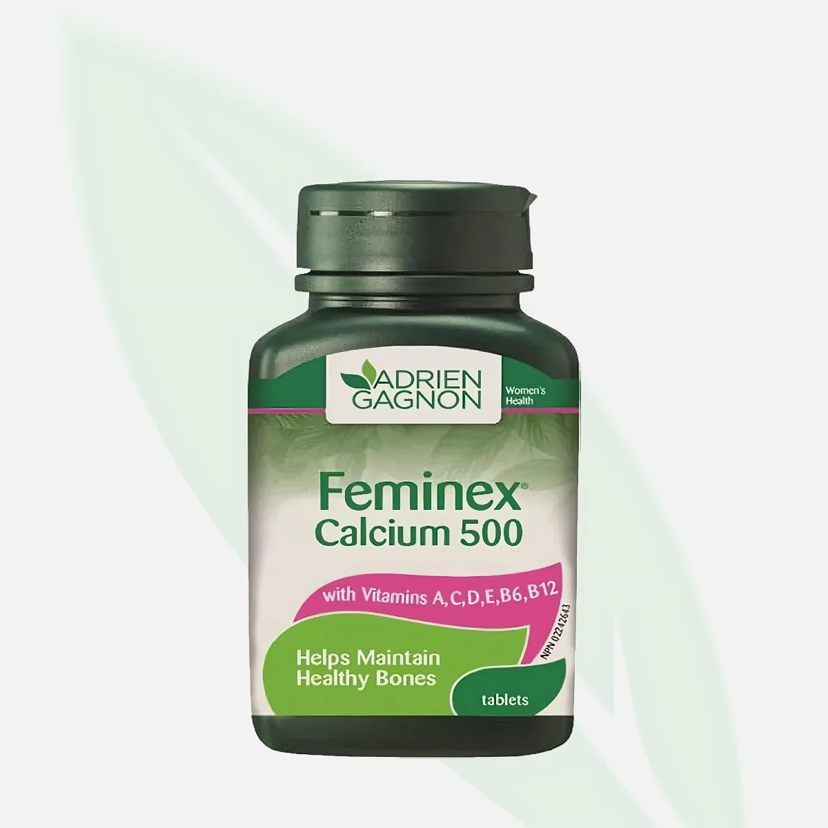 ADRIEN GAGNON Feminex Calcium 500mg Women's Bone Health 30 Tablets